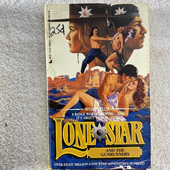 Vintage Lone Star Action Western Romance Novel x5 - Picture 4 of 16